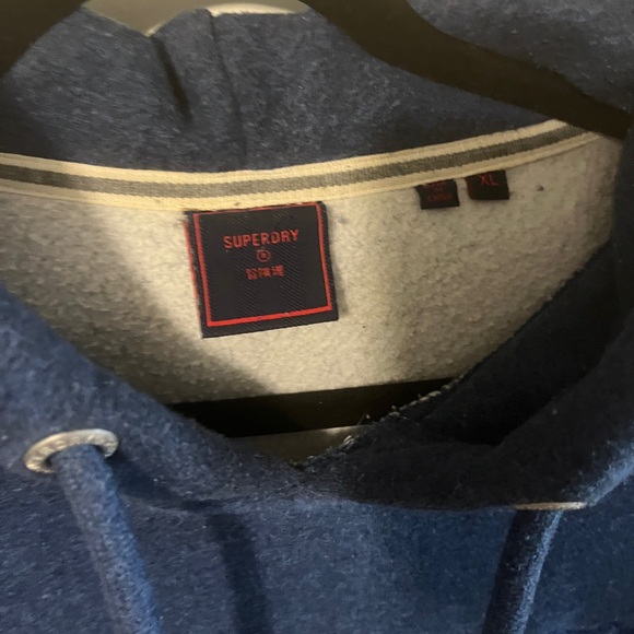 Superdry Blue Hoodie Men’s XL - Picture 3 of 5